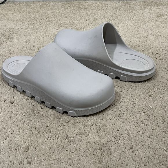 Free People Movement Women's Gray Halftime Mules Clogs Shoes Size 11 Beach Pool - Picture 7 of 10